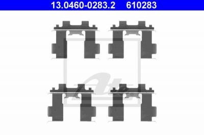 ATE 13.0460-0283.2 комплектующие, колодки дискового тормоза на NISSAN ALMERA I Hatchback (N15)