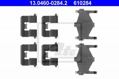 ATE 13.0460-0284.2 комплектующие, колодки дискового тормоза на NISSAN ALMERA I (N15)