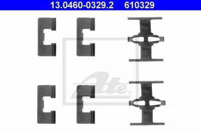 ATE 13.0460-0329.2 комплектующие, колодки дискового тормоза на HONDA CIVIC VI Hatchback (EJ, EK)