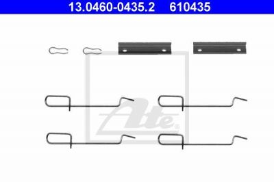 ATE 13.0460-0435.2 комплектующие, колодки дискового тормоза на PEUGEOT 205 I (741A/C)