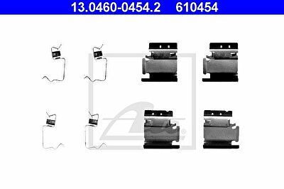 ATE 13.0460-0454.2 комплектующие, колодки дискового тормоза на FIAT STILO (192)