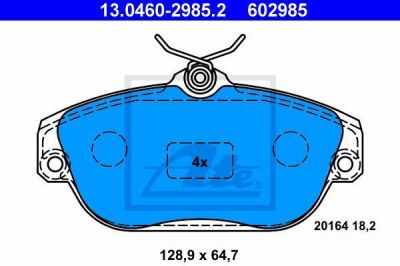 ATE 13.0460-2985.2 комплект тормозных колодок, дисковый тормоз на VOLVO 960 Kombi (965)