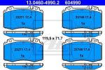 ATE 13.0460-4990.2 13.0460-4990.2 Колодки торм.пер. MB W203, W211, W220