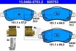 ATE 13.0460-5753.2 Колодки передние HONDA CRV III 2.0/2.4L all 07->