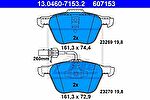 ATE 13.0460-7153.2 Колодки торм.пер. VW Transporter IV, Sharan, Seat, Ford
