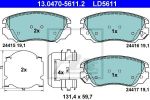 ATE 13.0470-5611.2 комплект тормозных колодок, дисковый тормоз на OPEL INSIGNIA седан