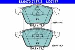 ATE 13.0470-7187.2 комплект тормозных колодок, дисковый тормоз на VOLVO S80 I (TS, XY)