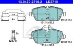 ATE 13.0470.2710.2 КОЛОДКИ ТОРМ 1 E81/E87/E88 MINI R55/R56/R57 F 04/09->>