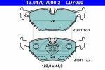 ATE 13.0470.7090.2 КОЛОДКИ ТОРМ 5e E39 R 96/03-<<