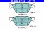 ATE 13.0470.7176.2 КОЛОДКИ ТОРМ 5 E60/E61 F 03/10-<<