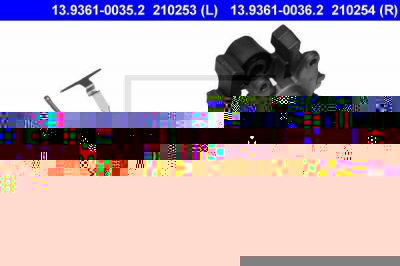 ATE 13.9361-0036.2 тормозной суппорт на MERCEDES-BENZ CLK (C208)