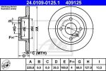 ATE 24.0109-0125.1 тормозной диск на VOLVO 480 E
