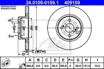 ATE 24010901591 ДИСК ТОРМ TOY COROLLA 92/02-<<