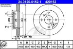 ATE 24.0120-0152.1 тормозной диск на NISSAN PRIMERA (P10)