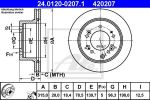 ATE 24.0120-0207.1 тормозной диск на KIA SORENTO I (JC)