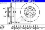 ATE 24.0123-0106.1 тормозной диск на HONDA PRELUDE IV (BB)