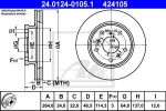 ATE 24.0124-0105.1 тормозной диск на MAZDA 626 III Station Wagon (GV)