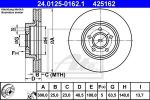 ATE 24.0125-0162.1 Диски торм.FORD FOCUS II,C-MAX 1.6-2.0L/VOLVO C30,C70,S40,V50 (300х25) вентилируемые