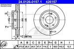 ATE 24.0126-0157.1 тормозной диск на HYUNDAI ELANTRA седан (HD)