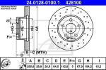 ATE 24.0128-0100.1 Диски торм.Mercedes W204 C180-C230 2007=> (295x28)