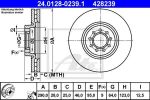 ATE 24.0128-0239.1 тормозной диск на IVECO DAILY IV фургон/универсал