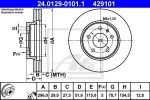 ATE 24.0129-0101.1 тормозной диск на CHEVROLET CAPTIVA (C100, C140)