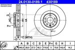 ATE 24.0130-0189.1 тормозной диск на SAAB 9-3 (YS3F)