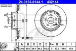 ATE 24.0132-0144.1 тормозной диск на MERCEDES-BENZ GLK-CLASS (X204)