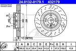 ATE 24.0132-0179.1 тормозной диск на MERCEDES-BENZ GLE (W166)