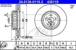 ATE 24.0136-0119.2 тормозной диск на 6 купе (F13)