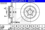 ATE 24.0311-0171.1 тормозной диск на FORD FOCUS III седан