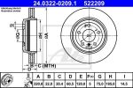 ATE 24.0322-0209.1 тормозной диск на 3 кабрио (E46)