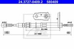 ATE 24.3727-0409.2 Трос стояночного тормоза MB W124 (93-97)