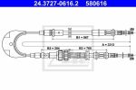 ATE 24.3727-0616.2 трос, стояночная тормозная система на FORD SIERRA (GBG, GB4)