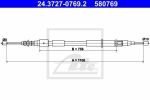 ATE 24.3727-0769.2 трос, стояночная тормозная система на OPEL CORSA C (F08, F68)