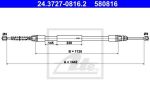 ATE 24.3727-0816.2 трос, стояночная тормозная система на PEUGEOT 106 I (1A, 1C)