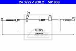 ATE 24.3727-1930.2 трос, стояночная тормозная система на TOYOTA AVENSIS (T25_)