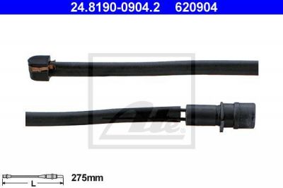 ATE 24.8190-0904.2 сигнализатор, износ тормозных колодок на PORSCHE 911 кабрио