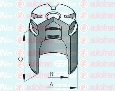 AUTOFREN SEINSA D025116 поршень, корпус скобы тормоза на NISSAN ALMERA I Hatchback (N15)