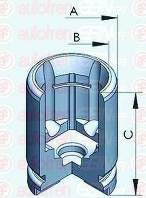 AUTOFREN SEINSA D025233 поршень, корпус скобы тормоза на HONDA CIVIC VII седан (ES)