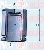 AUTOFREN SEINSA D025264 поршень, корпус скобы тормоза на HYUNDAI SANTA FE I (SM)