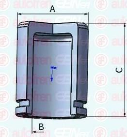 AUTOFREN SEINSA D025300 поршень, корпус скобы тормоза на AUDI 80 (89, 89Q, 8A, B3)