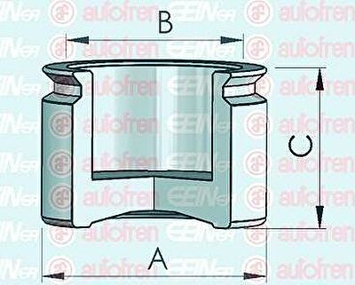 AUTOFREN SEINSA D025444 поршень, корпус скобы тормоза на ALFA ROMEO 75 (162B)