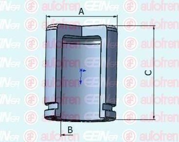 AUTOFREN SEINSA D025449 поршень, корпус скобы тормоза на JAGUAR X-TYPE Estate (CF1_)