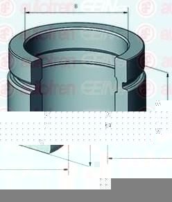 AUTOFREN SEINSA D025456 поршень, корпус скобы тормоза на VW PASSAT Variant (3B6)