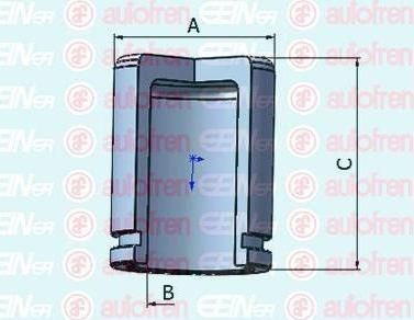 AUTOFREN SEINSA D025550 поршень, корпус скобы тормоза на TOYOTA COROLLA (CDE12_, ZZE12_, NDE12_, ZDE12_)