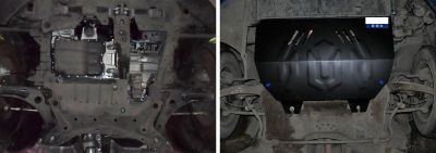 АвтоБРОНЯ Защита картера и КПП Peugeot 307 (01-08) 111043041 (111043041)