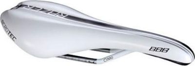 Седло BBB saddle Razer glossy white CrMO rail 130mm (BSD-63)