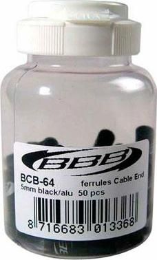 Трос BBB ferrules CableEnd 5mm alu black (BCB-64)