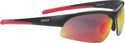 Очки солнцезащитные BBB Impress PC smoke red lenses матовый черный (BSG-47) (б/р)